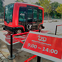 4.200 personas se han transportado en el vehículo autónomo piloto que opera en el Parque O´Higgins