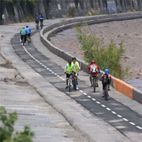 Reinauguran “Mapocho Ciclo Parque” en el río Mapocho