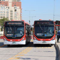 Inaugurado corredor de buses de Av. Independencia