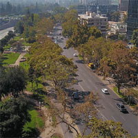 Parte plan para terminar reversibilidad de eje de Avenida Cardenal Caro -  Avenida Andrés Bello